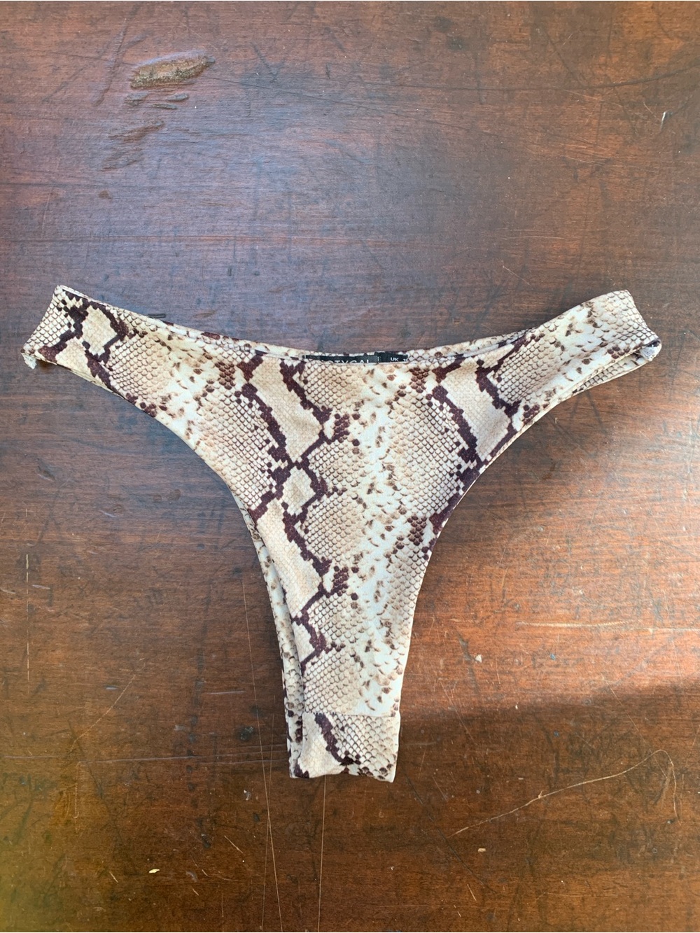 Nasty Gal Bikini Botton Phyton